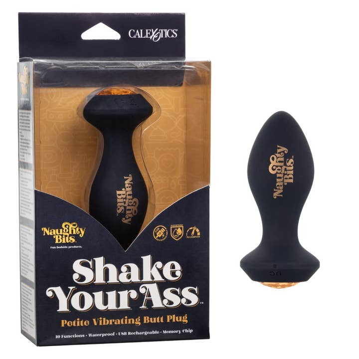 CalExotics - Wholesale Sex Toy - Naughty Bits® Shake Your Ass™ Petite Vibrating Butt Plug