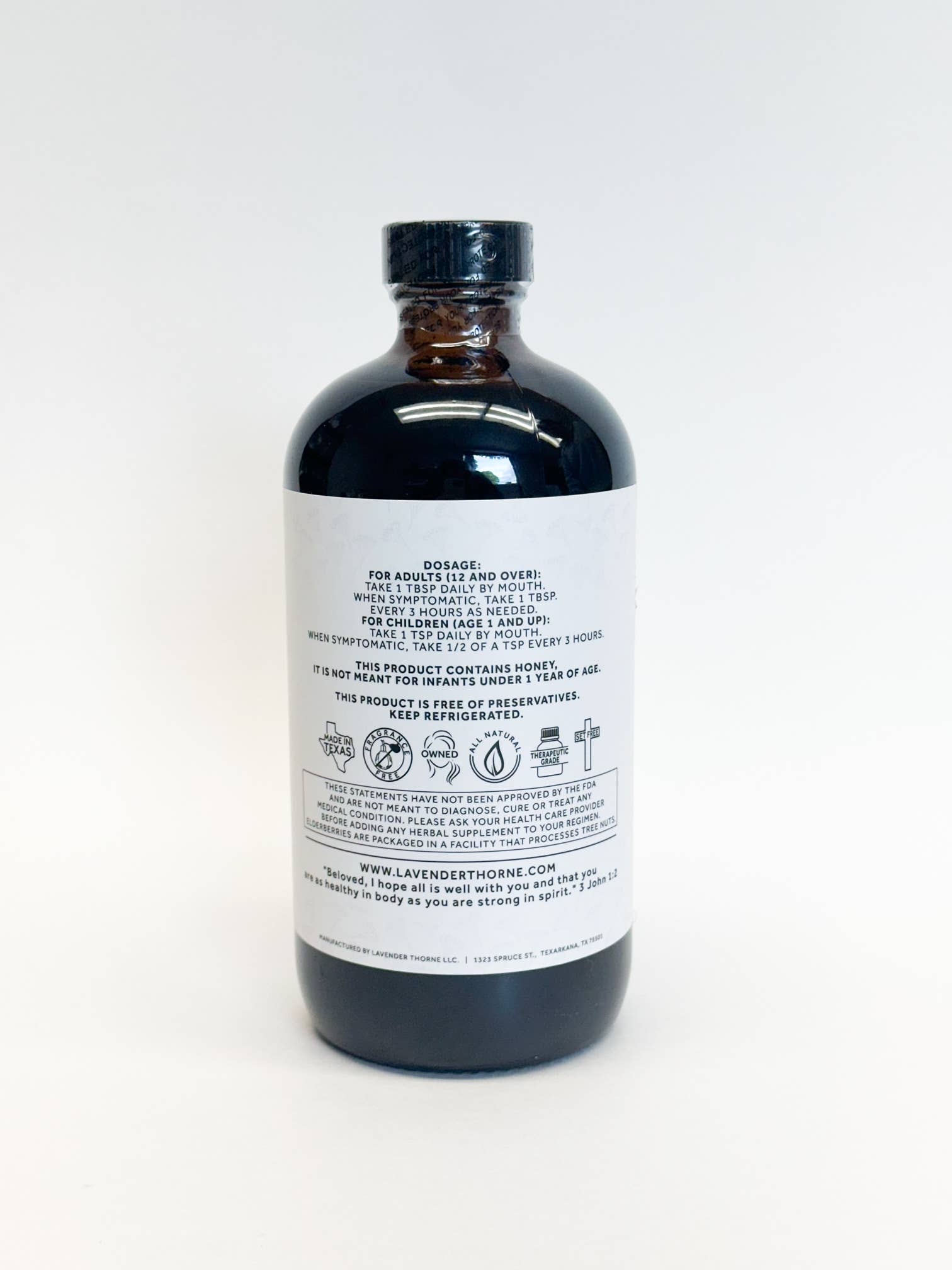 Lavender Thorne - Wholesale Oral Supplement/Vitamin - Elderberry Syrup1