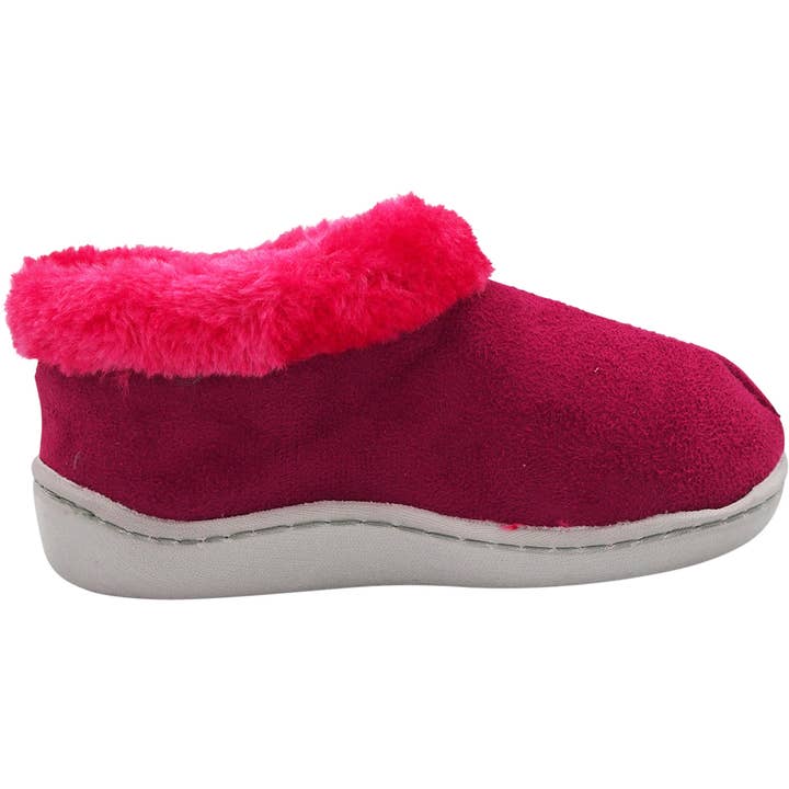Eastern Off Price - Wholesale Slippers - Kids - Norty Toddler Girl's Kids Fleece Memory Foam Slip On Indoor