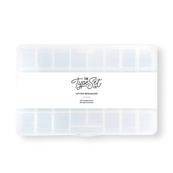 The Type Set Co. - Wholesale Storage Bin - 32-Compartment Magnetic Letter Organizer