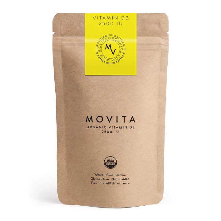 Organic Vitamin D3 Pouch 2500 IU for wholesale by Movita