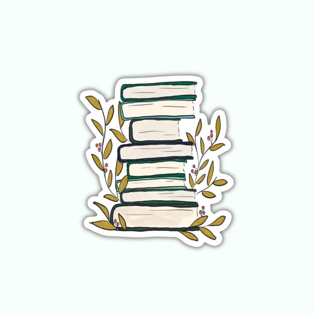 Anna Whitham Co. - Wholesale Sticker - Stack of Books Sticker | Decorative Sticker | Fun | Reading