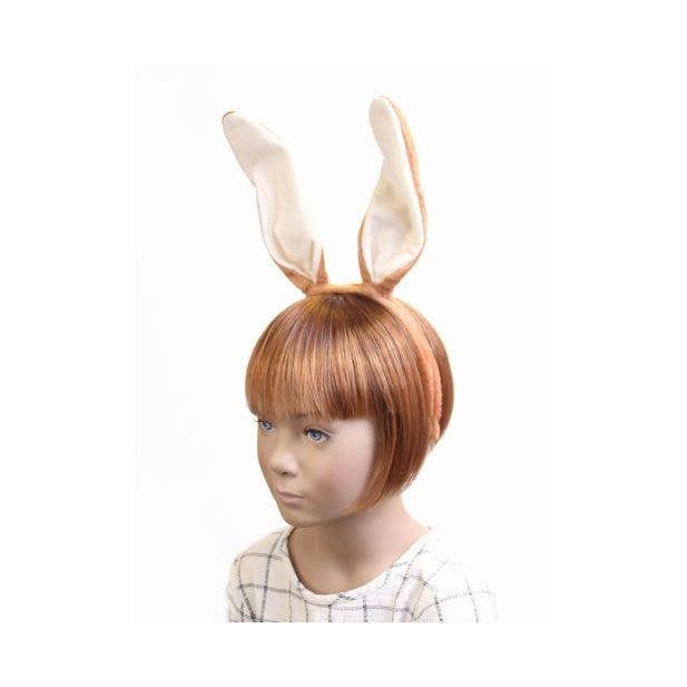 Inca UK - Wholesale Fashion Headband - Kids - Brown Fabric Rabbit Ears Aliceband1
