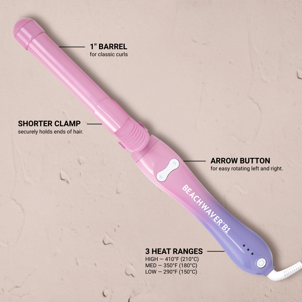 The Beachwaver Co. - Wholesale Curling Iron/Wand - Beachwaver B1 Pink Sunset1