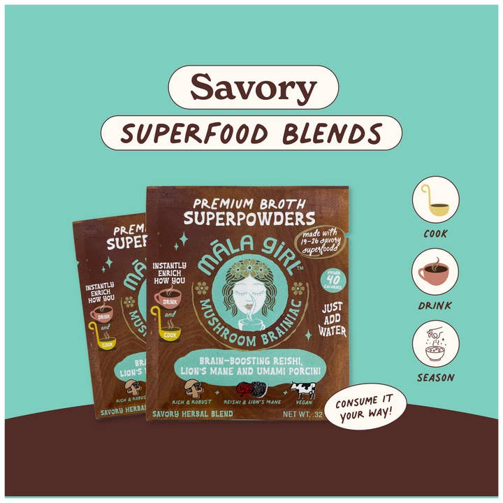 māla girl – wholesale Soup – Superfood Instant Broth Powder w/ Reishi and Lions Mane2