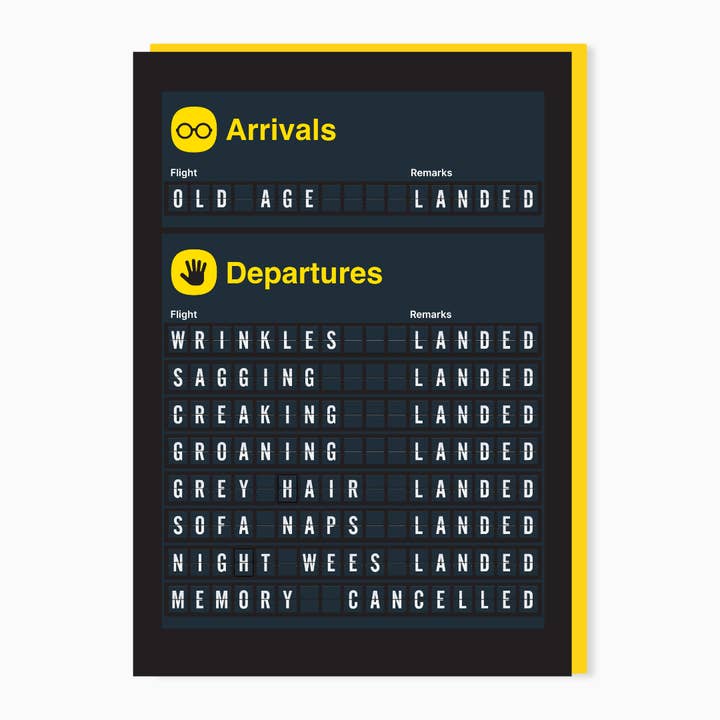 Stoats & Weasels - Wholesale Birthday Card - Funny birthday card – Old age arrivals – cheeky birthday