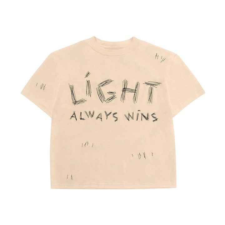 Camiseta de gran tamaño «Light Always Wins» | Nude OM680B para venta al por mayor de OMAMImini