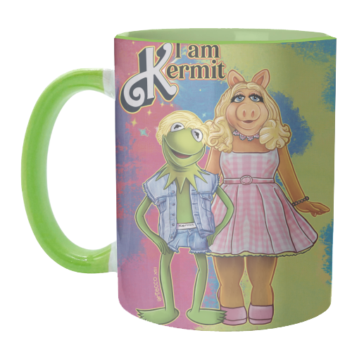 ART WOW – Caneca por atacado – Canecas 'Eu sou Kermit' de Guillermo Salinas5