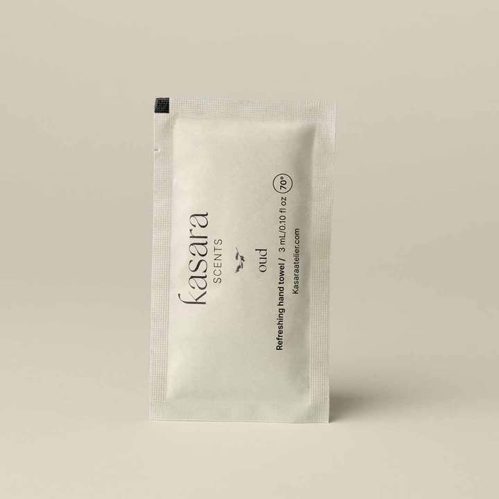Kasara Atelier - Wholesale Hand sanitiser - Oud, perfumed wipes 60pcs3