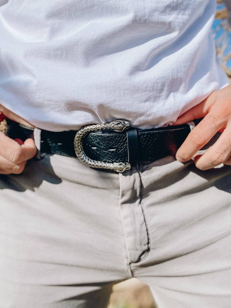 Christina Christi - Venta al por mayor Cinturón - Hombre - Cinturón Hebilla Plata Hombre1