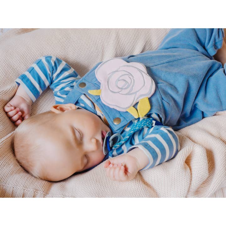 Tikiri Toys LLC - Wholesale Crinkle Tag Toy - Baby - Scrunchie Flower Rose with Crinkle4