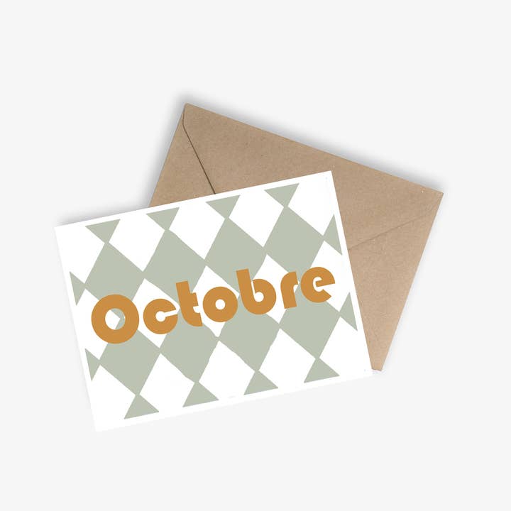 LE PAPIER GRAPHIQUE - Wholesale Everyday Greeting Card - Simple card - JANUARY TO DECEMBER (MONTH)2