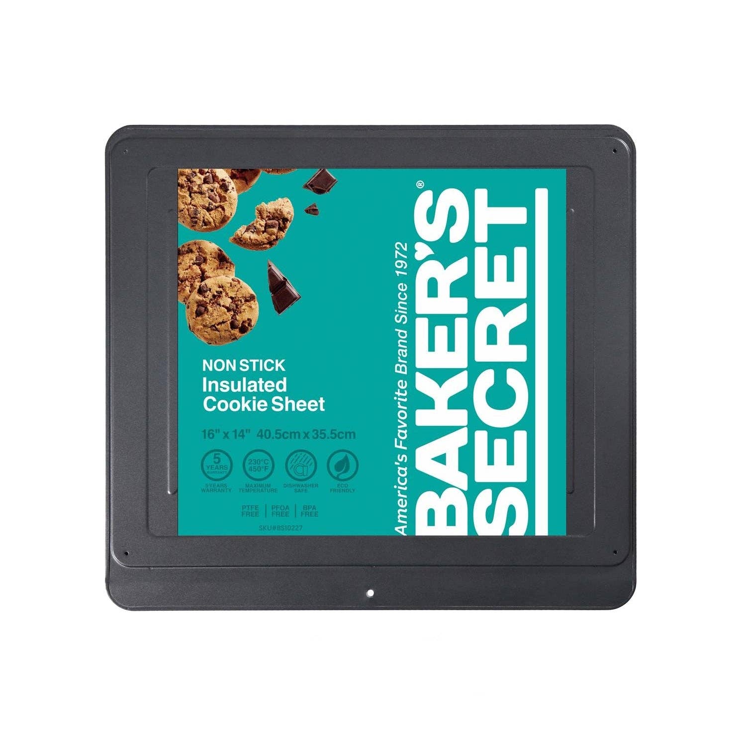 Gourmet Edge - Wholesale Baking Dish - Baker's Secret Essential Line insulated cookie pan -double wall sheet 16.5" x 14.4" - #BS102270