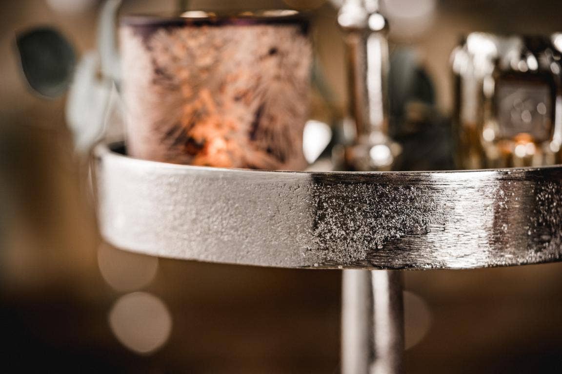 Michael & Philipp Noll e. K. – Großhandel Beistelltisch – Etagere Lilie Silber Zweistöckig7