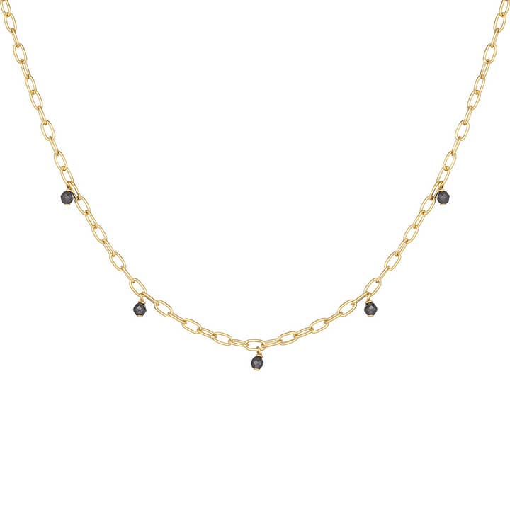 Halsketting van 925 verzilverd hematiet voor wholesale door caï