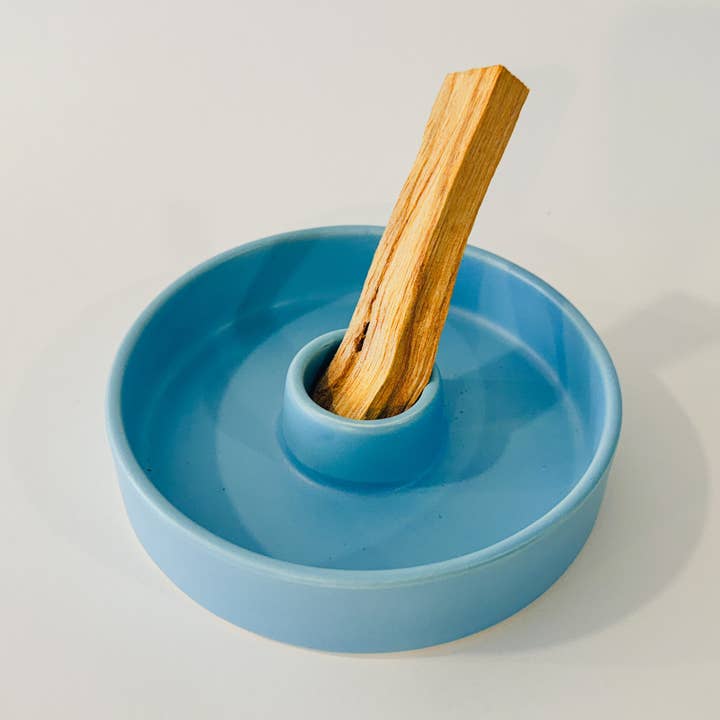 Ceramic Incense Holder ¨Spanish Blue¨ Free Palo Santo! for wholesale by Giuseppina Shop