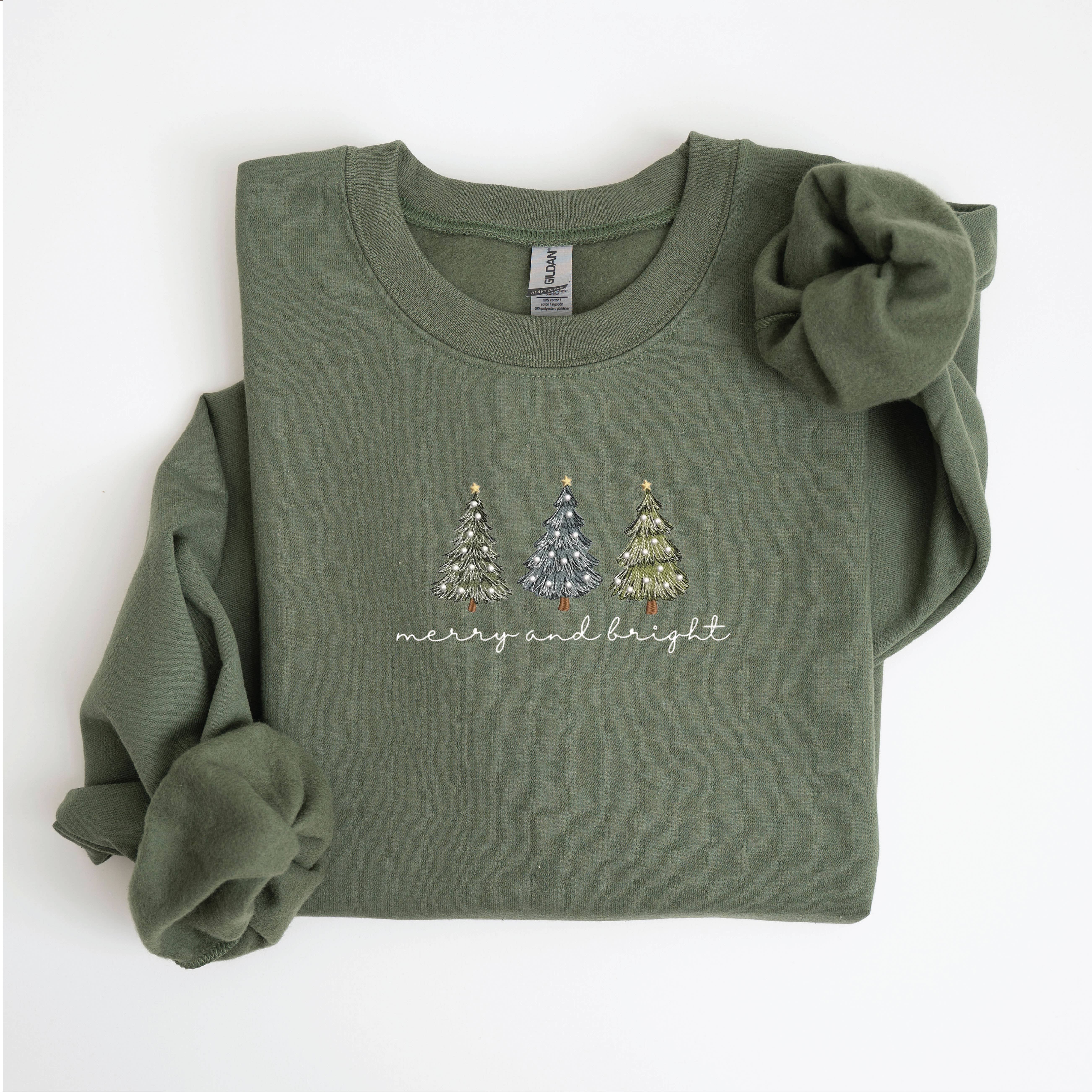 P E T I T R U E – Sweatshirt - Mulher por atacado – Camisola Bordada de Natal com Camisola de Natal 11