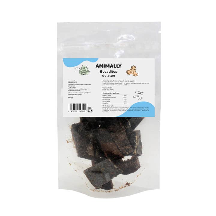 Tuna Bites 60 grams for wholesale by ANIMALLY - Taking care of your pet's health -