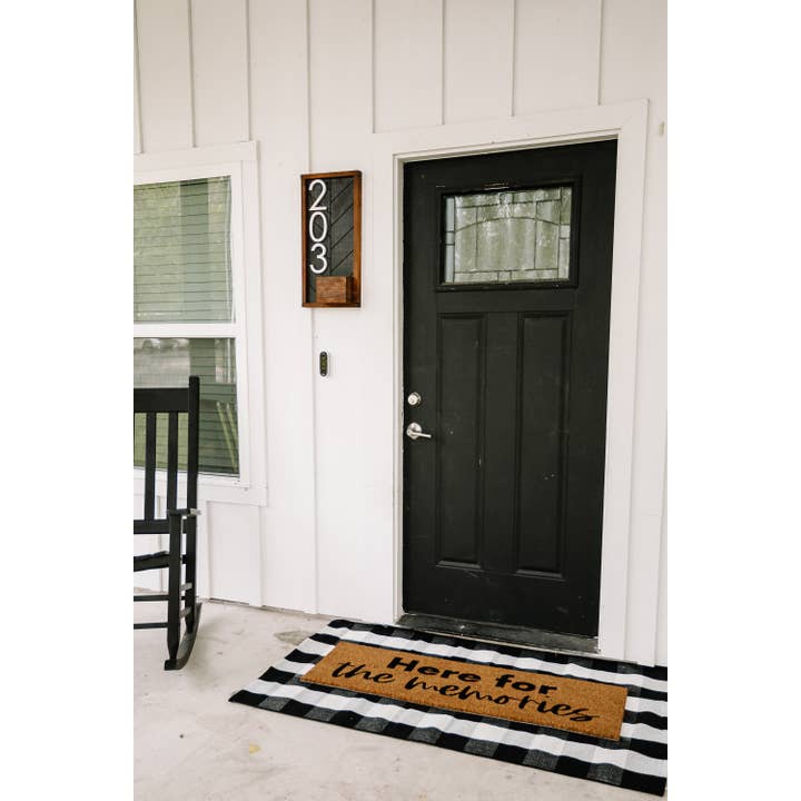 Modern Burlap - Wholesale Door Mat - XL Doormat - Here for the memories (New Length)5