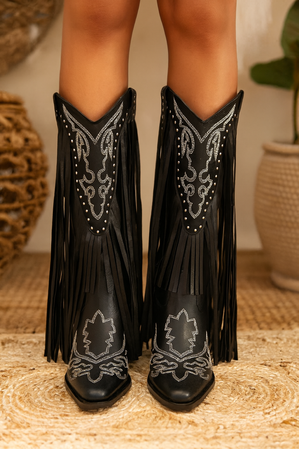 U R My Sunshine - Wholesale Cowboy Boots - Women's - 25153 Women Fringe Cowboy Boots Western Tassel Mid Calf0