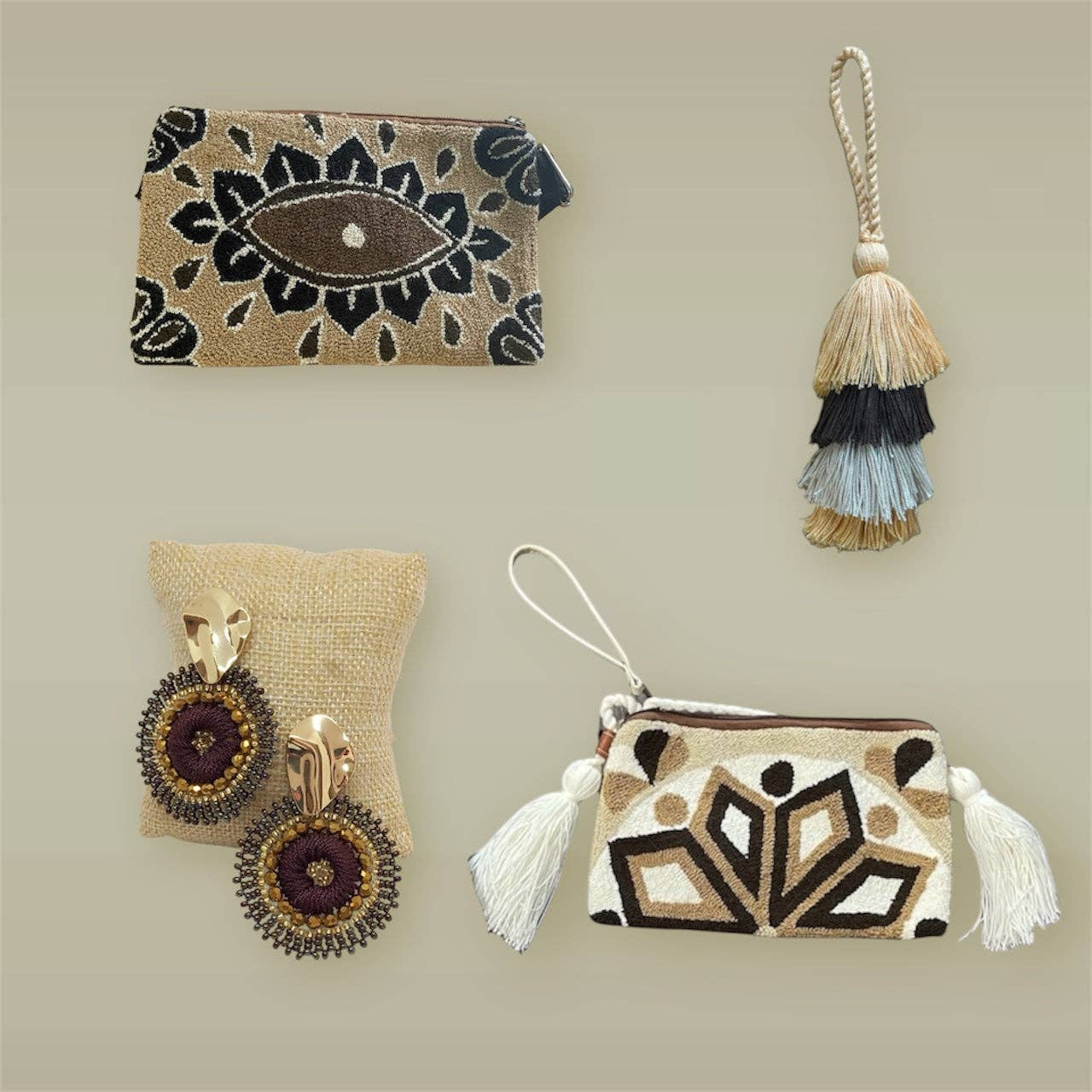 Boutique Femade ® - Wholesale Belt Bag - Women's - Brown Evil Eye Fanny Pack4