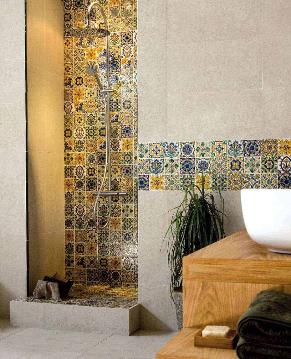 Dyari – Großhandel Wandfliesen – SOUSSA | Dekorative handbemalte Keramikfliese 10 x 10 cm (4 x 4 Zoll)5