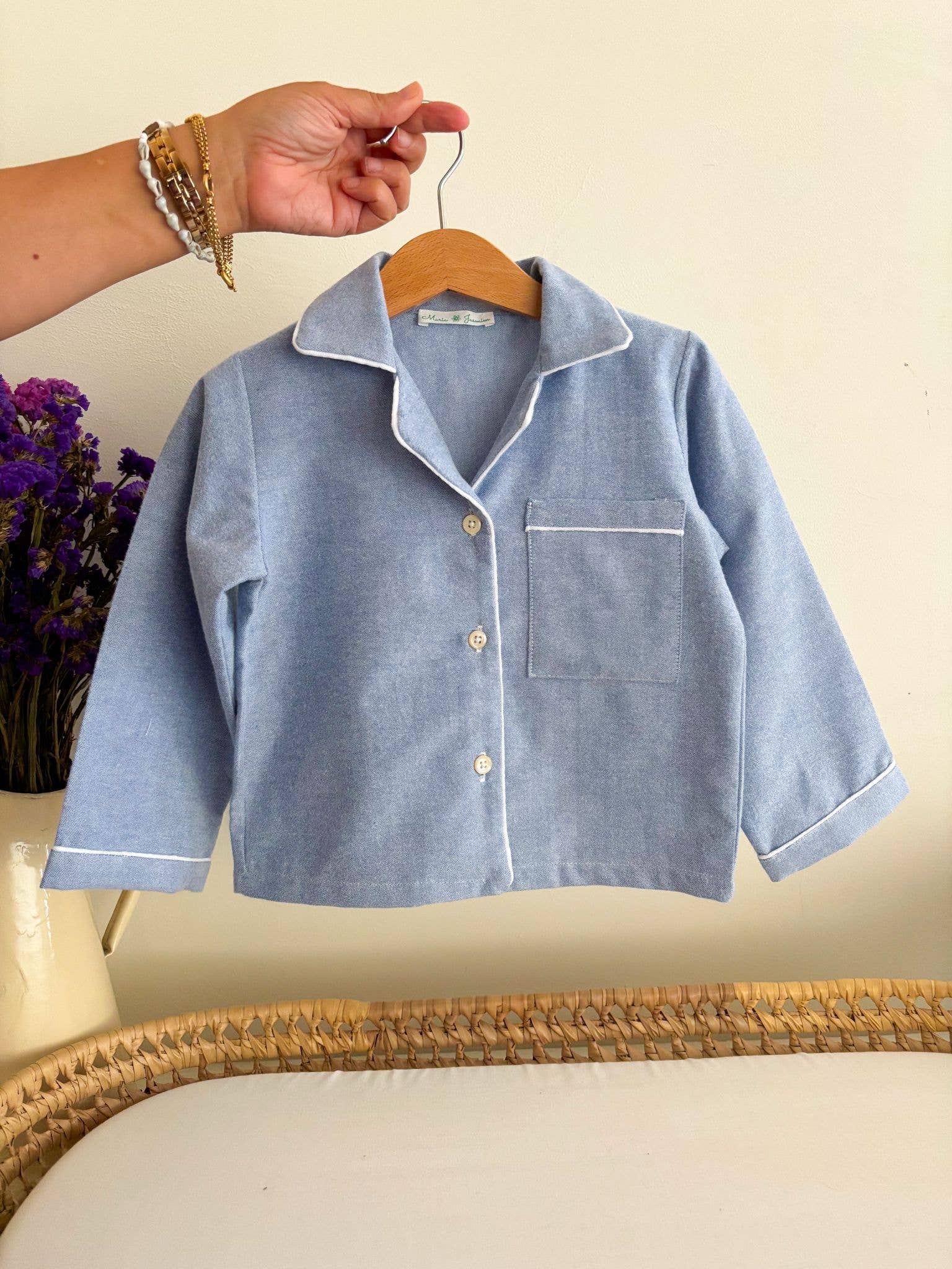 Maria Jasmim Baby & Child - Vente Haut et bas de pyjama – enfant - Pyjama Classique Bleu3