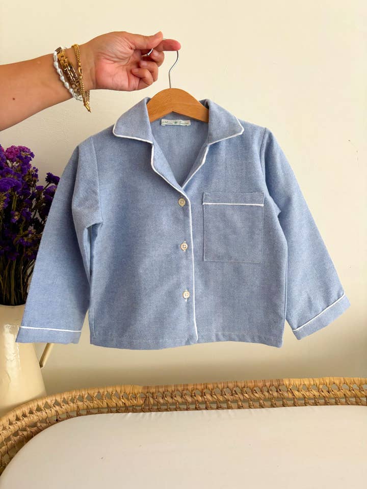 Maria Jasmim Baby & Child - Wholesale Sleepwear Set - Kids - Classic Blue Pajamas3