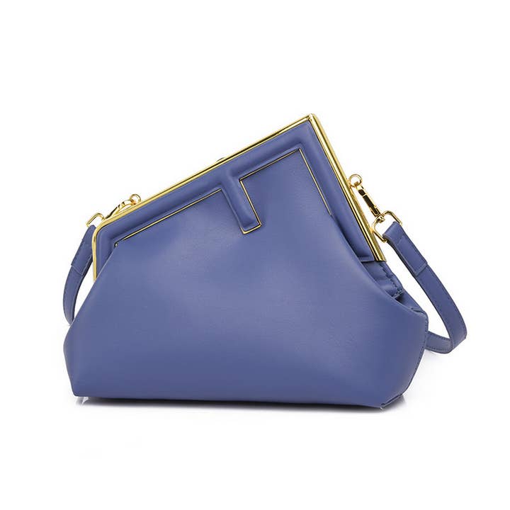 ACCITY - Wholesale Shoulder Bag - Women's - RETRO SIMPLE METAL CLIP SHOULDER BAG_CWAB15982