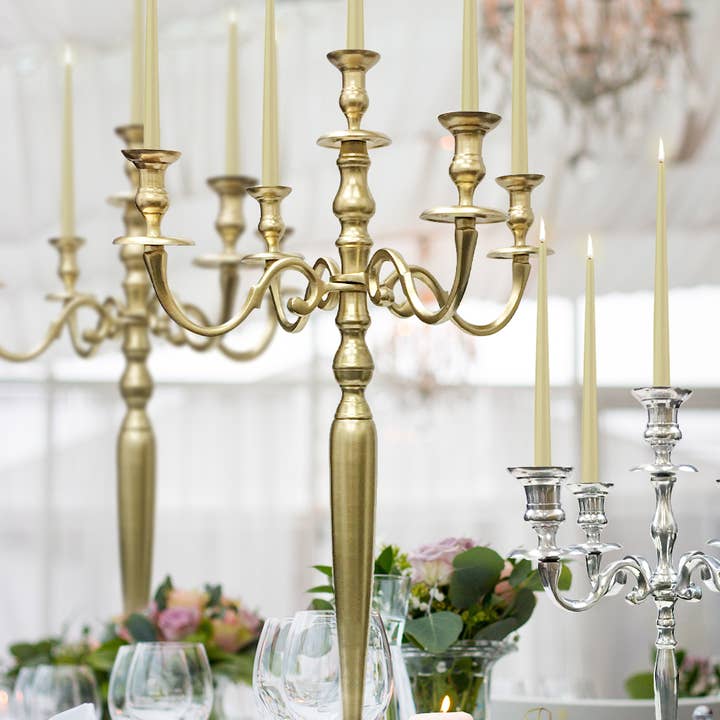 Galore Home – Suporte de vela por atacado – Candelabro de Metal com 5 Braços, 64" de Altura - Grand3