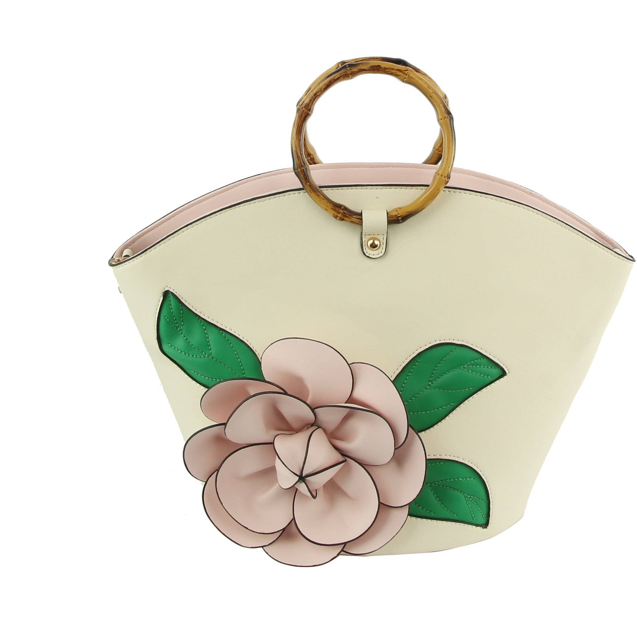 Handbag Factory Corp - Wholesale Top Handle Bag - Women's - Women Flower Satchel Evening Purse Party Bag2