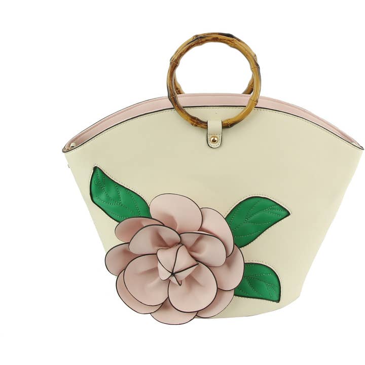 Handbag Factory Corp - Wholesale Top Handle Bag - Women's - Women Flower Satchel Evening Purse Party Bag2