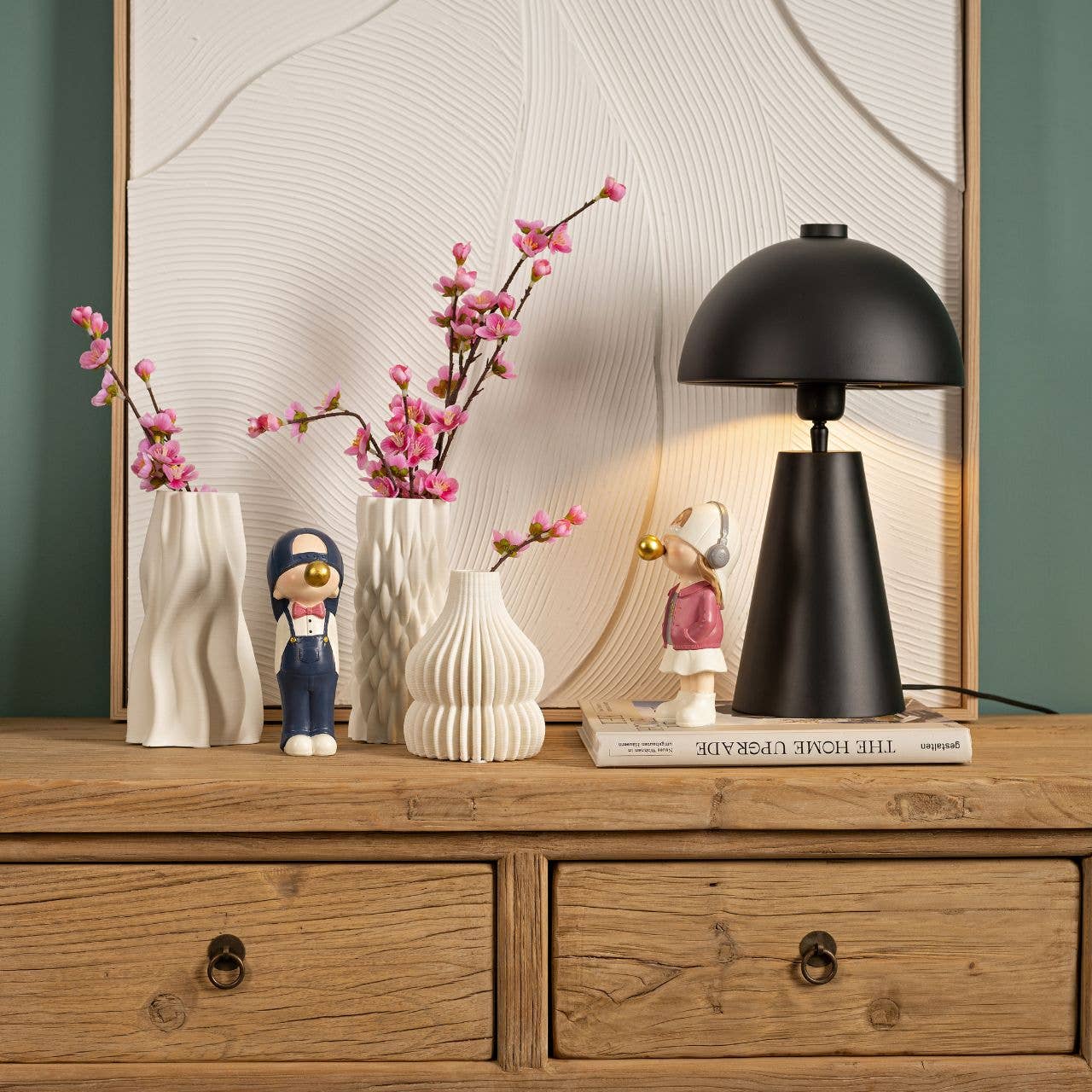 Wurm - Wholesale Decorative Figurine - Child with bubble gum bubble made of poly, colorful, 2-fold, (W/H/D) 8x18x8cm1