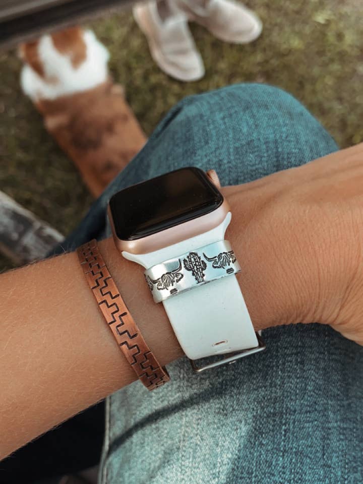 Kaktus & Rinder Apple Watch Manschette für den Großhandel von Diamond Basin Design Co.