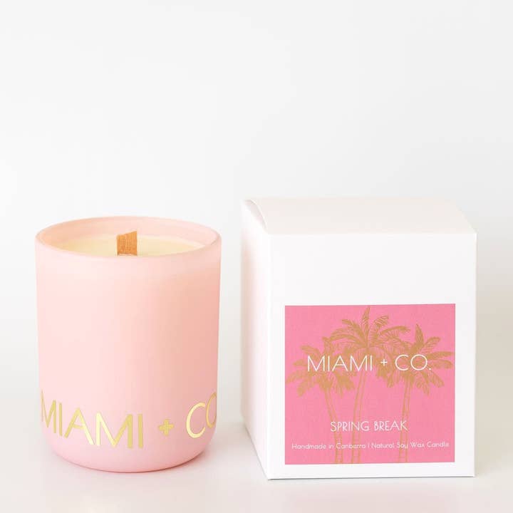 Spring Break - Large Candle for wholesale by MIAMI + CO.