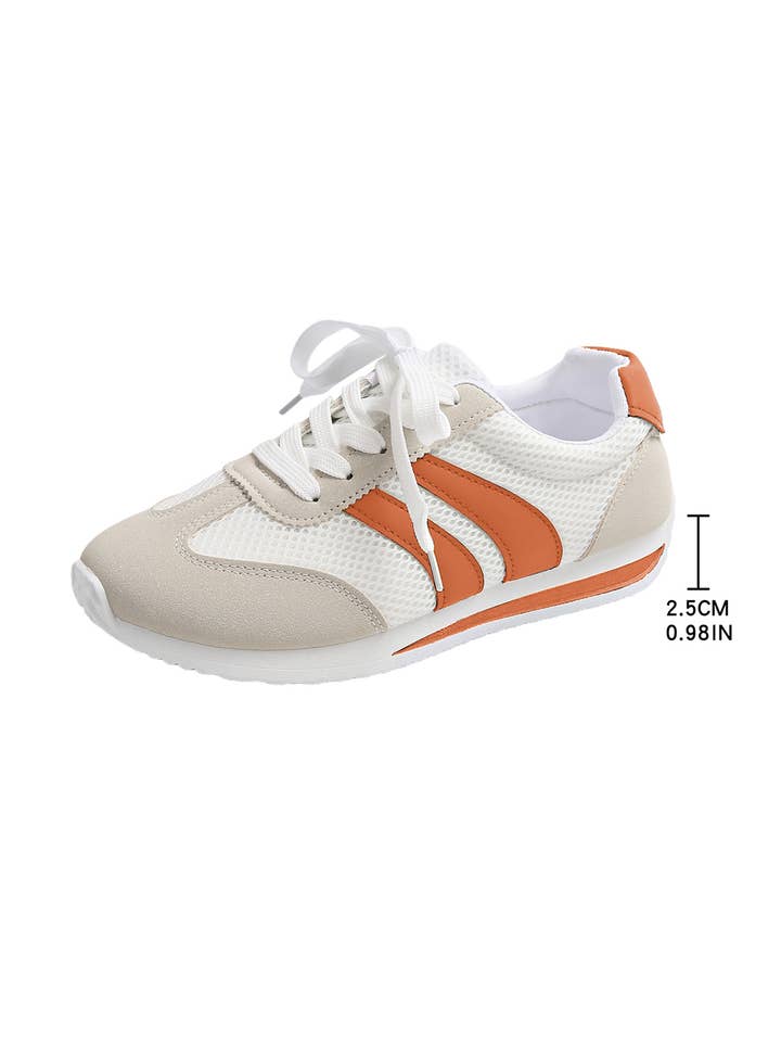 Aapparella - Wholesale Lifestyle Sneakers - Women's - Colorblock Contrast PU Panel Sneakers | US6-103