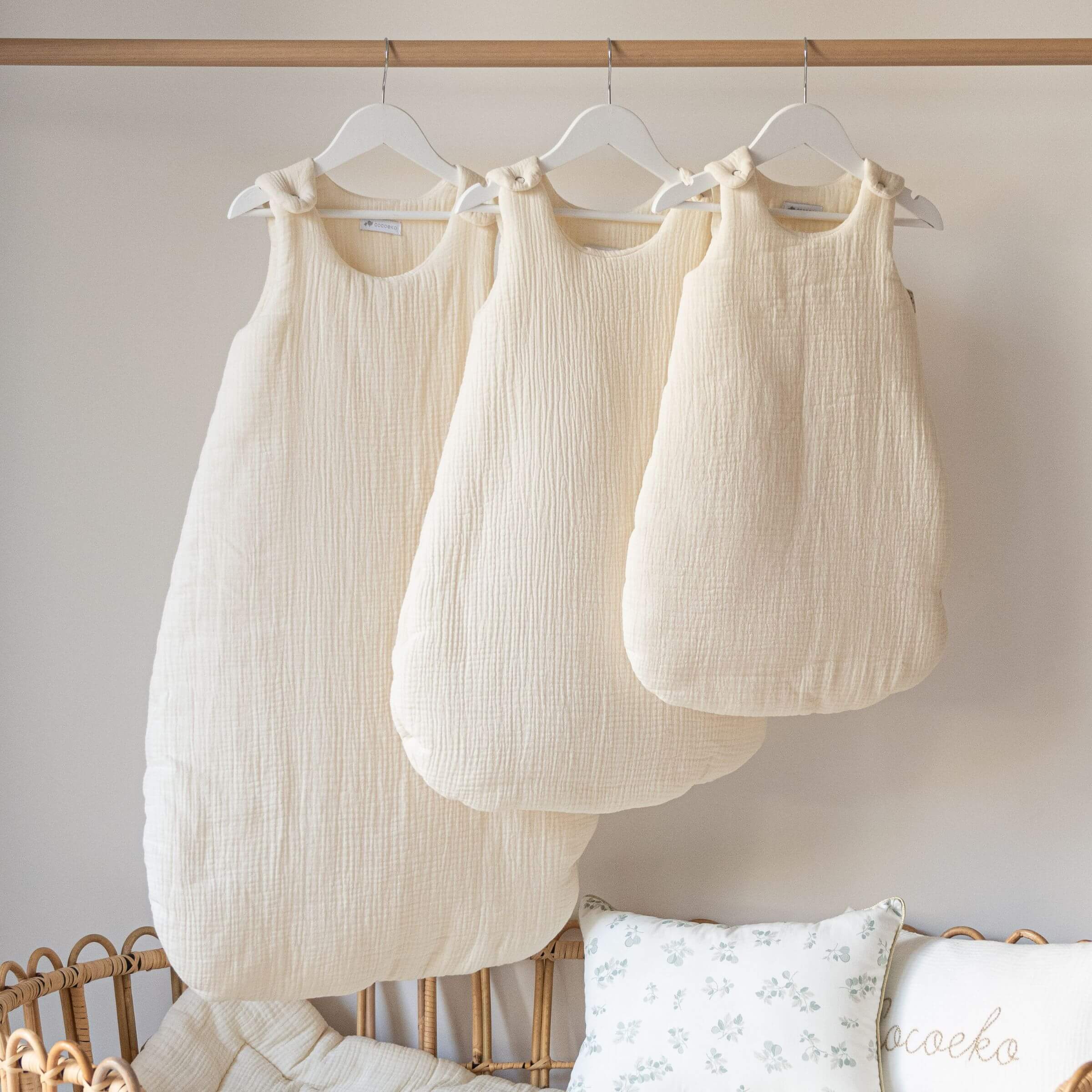 Cocoeko – Saco de dormir - Bebé por atacado – Saco de dormir gaze de algodão CRU TOG 20