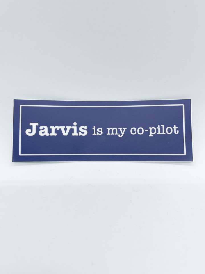Jarvis is mijn Copilot Iron Man-sticker voor wholesale door Alyse Yvonne Designs