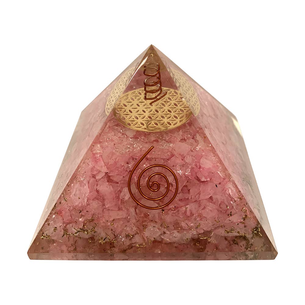 VIE - Wholesale Spiritual Stone/Crystal - Orgone Reiki Healing Pyramid - Energy Cleansing, 7.5cm34