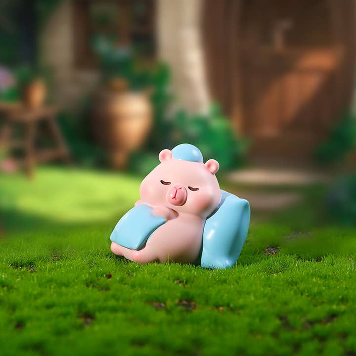 BCmini - Vente Figurine décorative - 71280 Boîte Aveugle Capybara Rose-1233