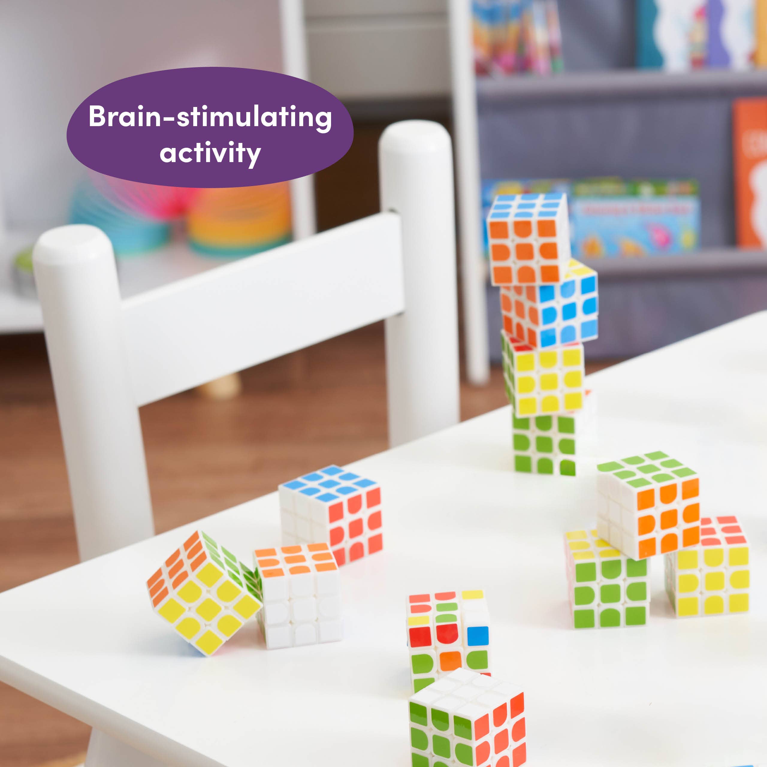 The Twiddlers - Wholesale Fidget Toy - Kids - 12 Mini Puzzle Speed Cube Fidget Toys, 3x3 - 3cm1