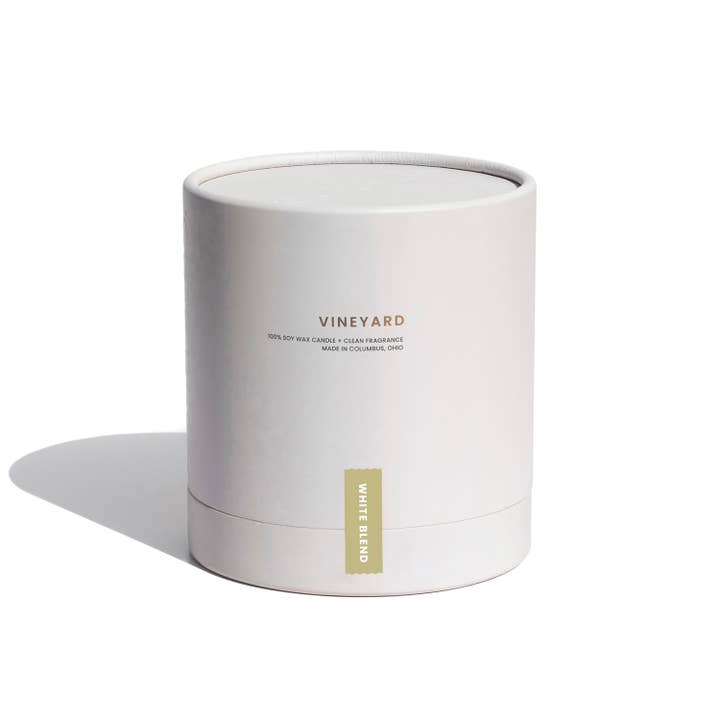 Vella & Co. by Vellabox - Wholesale Jar/Filled Candle - White Blend – 6oz Wine-Inspired Soy Candle in Reusable Glass1