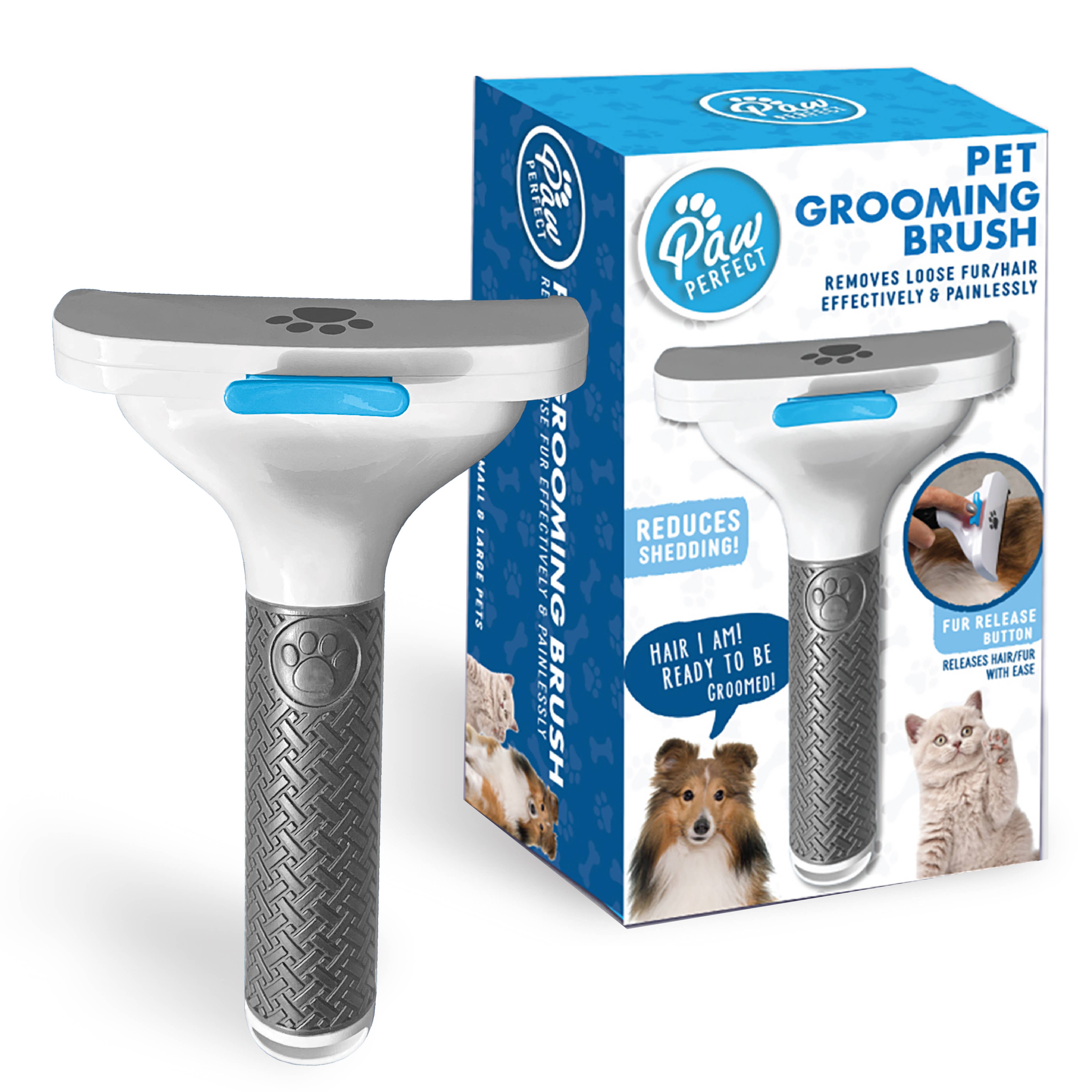 Gotham Steel/Granitestone – wholesale Pet brush – Cat/dog – Paw Perfect Pet Fur and Hair Stainless Steel Grooming Brush 0