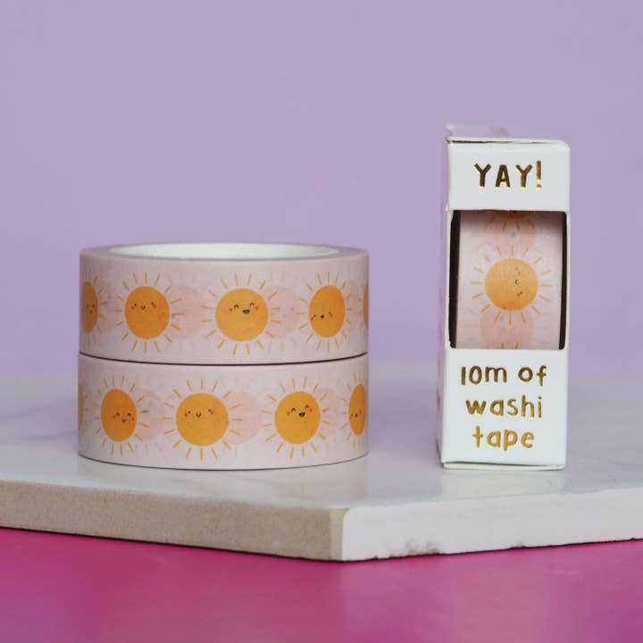 Nutmeg and Arlo - Wholesale Washi Tape - Cheery Sunshine Washi Tape1