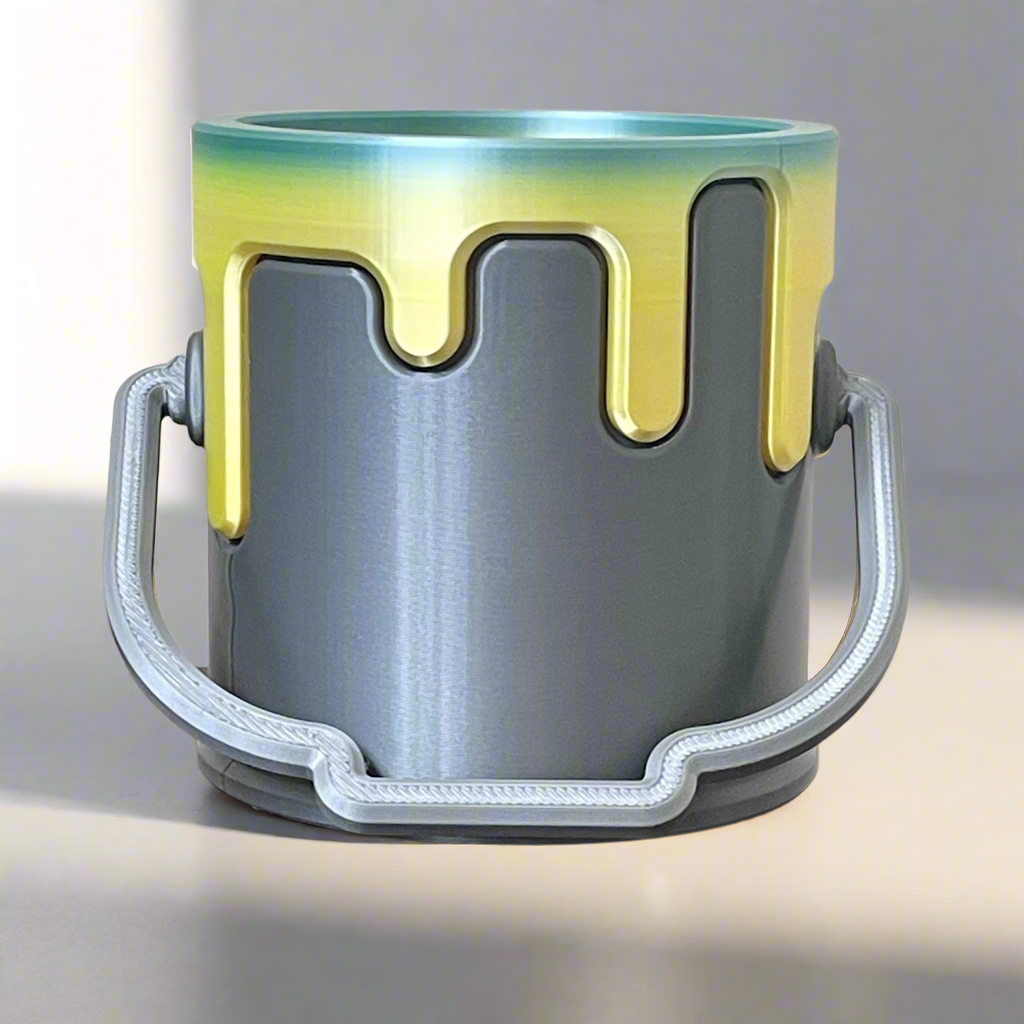 Genetic Designs - Wholesale Plant Pot - Color Spill Paint Can Planter1