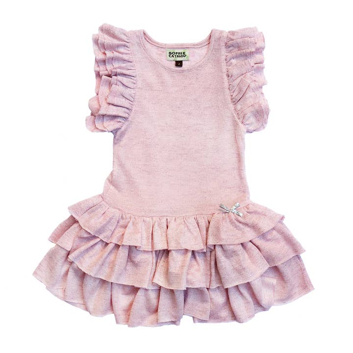 Kaya Metallic Foil Knit Morgan Dress for wholesale by Sophie Catalou