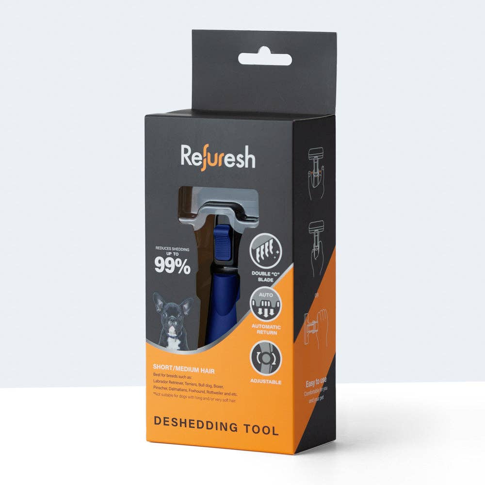 Refuresh - Wholesale Pet Grooming Tool - Dog - Small – Short/Medium Hair Deshedding Tool11
