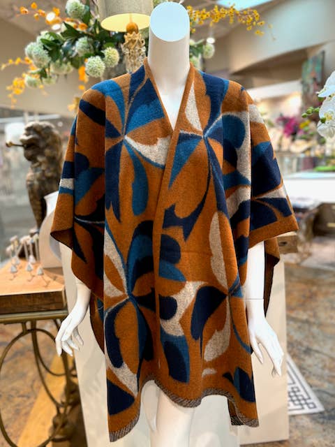 Pretty Persuasions - Wholesale Cape - Dames - CP24114 Spades Wolblend Cape Omslagdoek