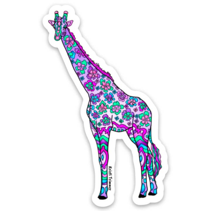 Giraf klistermærker for engroshandel hos Alaska Wild & Free
