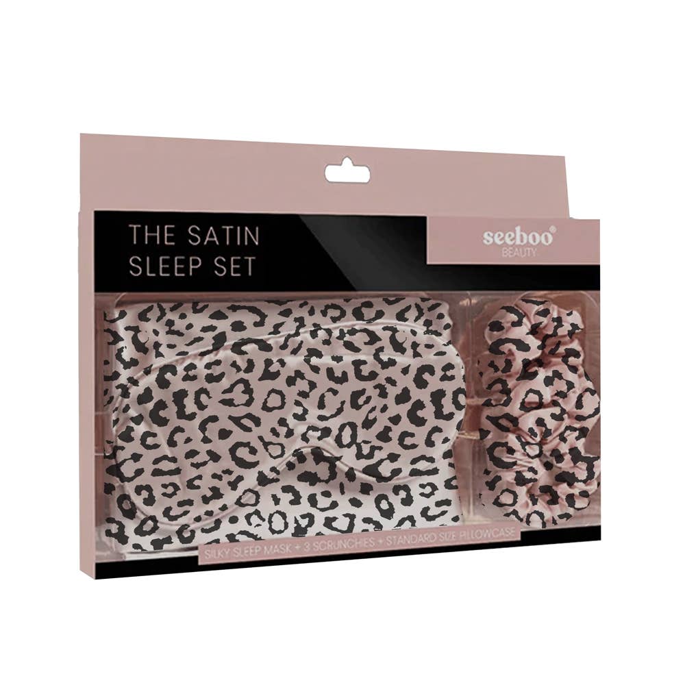 The American Gift Company (TAGCO) - Wholesale Bedding Pillowcase/Sham - THE SATIN SLEEP SET (5 PIECES) - LEOPARD1